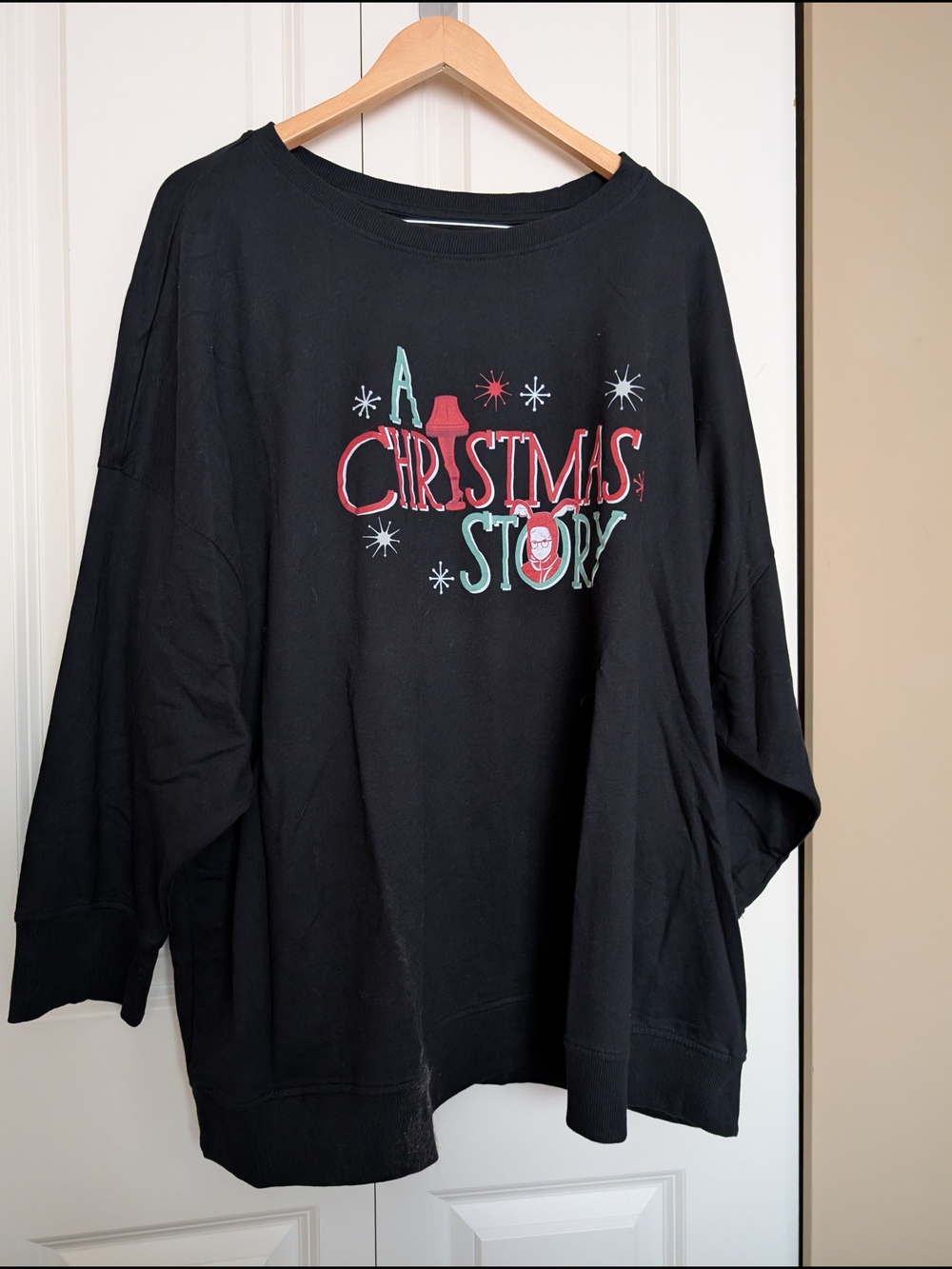 A Christmas Story Black Graphic Sweatshirt